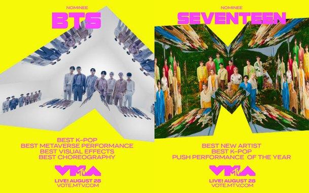 防弹少年团、SEVENTEEN一同入围美国“2022 MTV VMA”奖项- 知乎