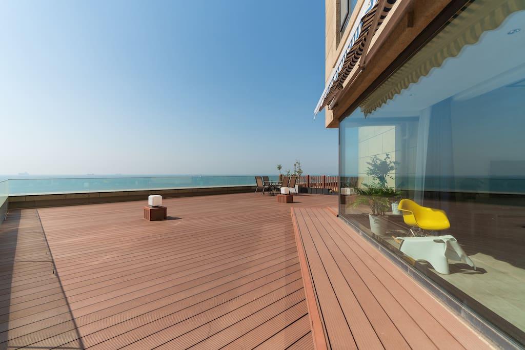 270度超大落地窗看海景视野超棒