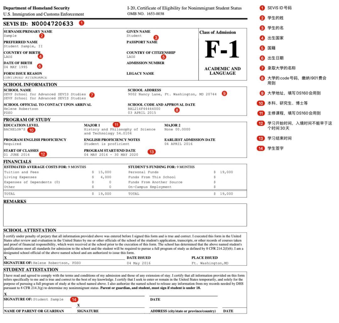 第一部分   填写ds160表