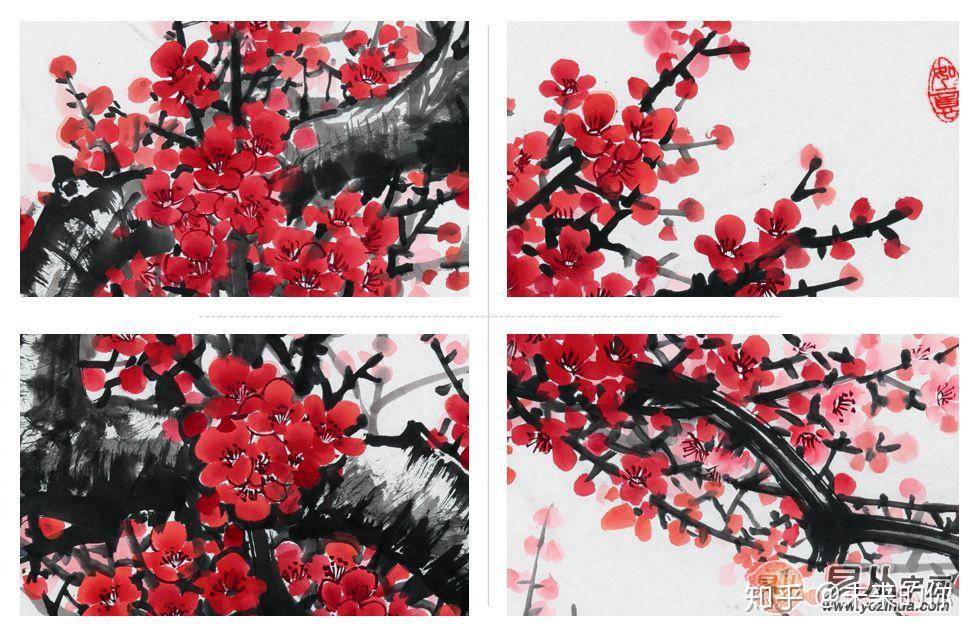 著名花鸟画家石开的梅花作品《冬梅》欣赏 - 知乎