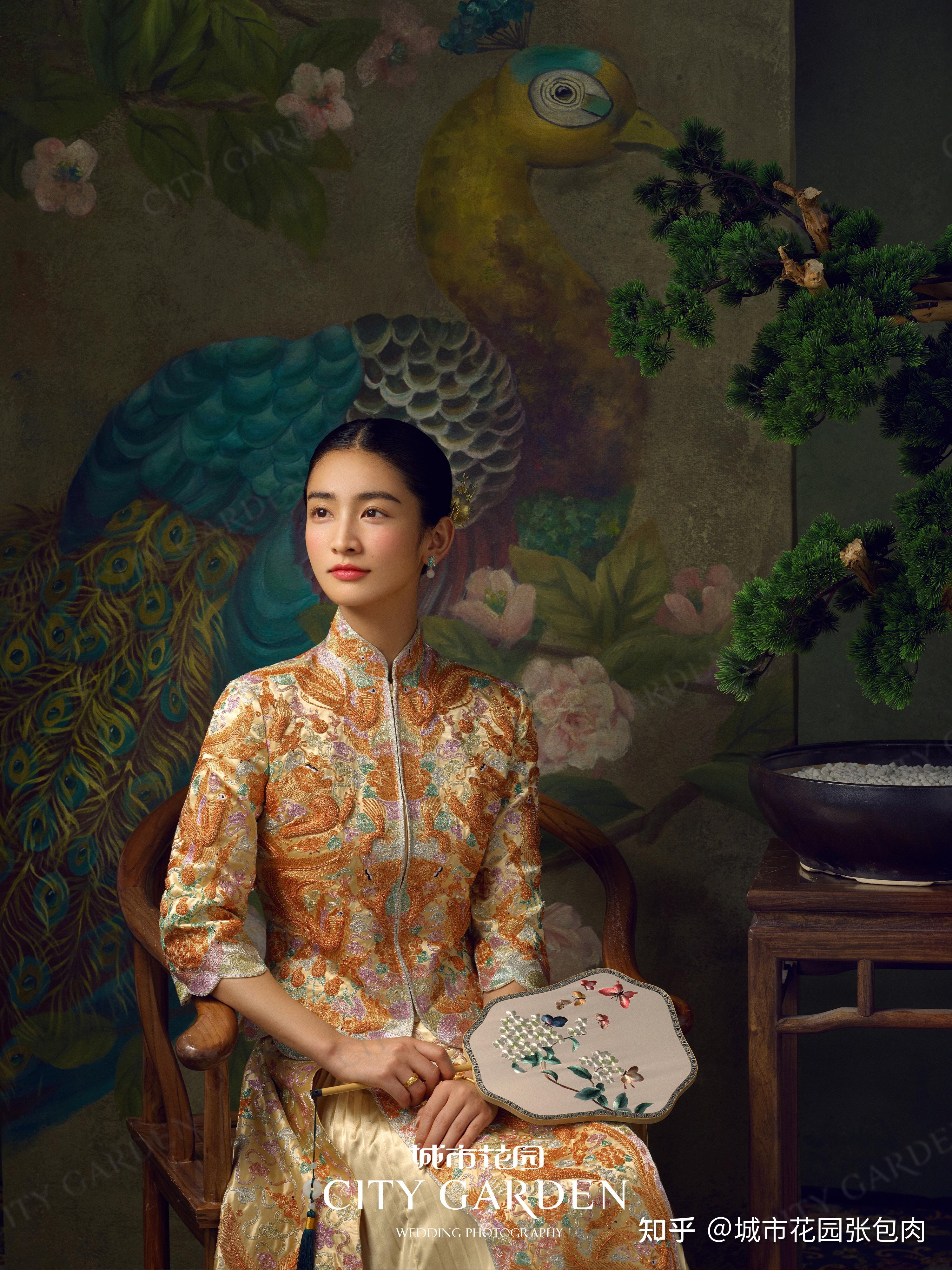 城市花园婚纱摄影北京婚纱照|新中式婚纱照|秀禾服婚纱照专注摄影14年