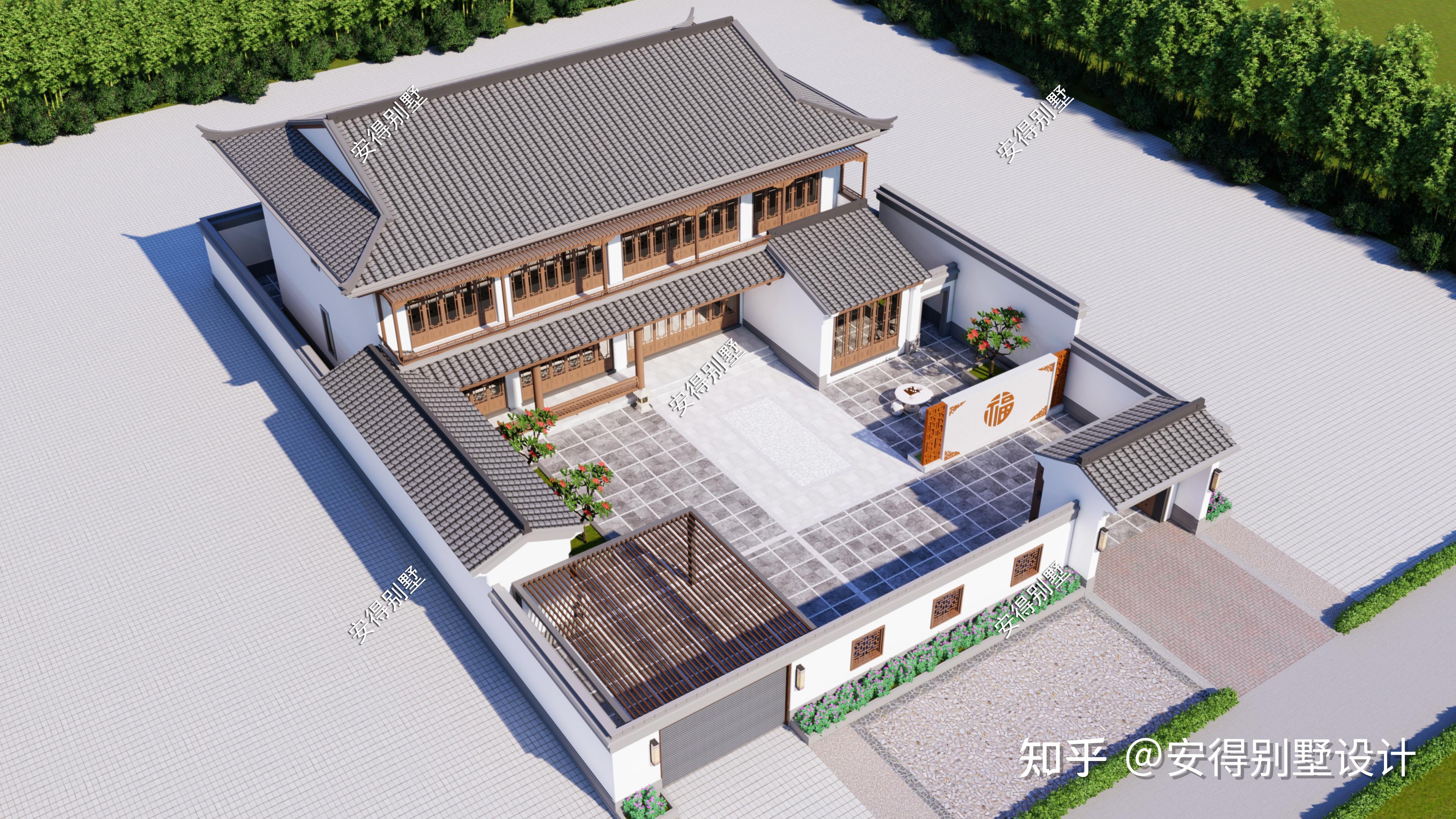 9款中式合院别墅，有宅有院，最美乡村住宅！ - 知乎