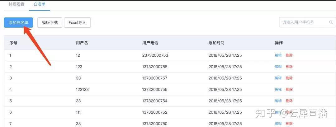 雲犀直播白名單功能上線丨精準鎖定核心用戶 - 知乎