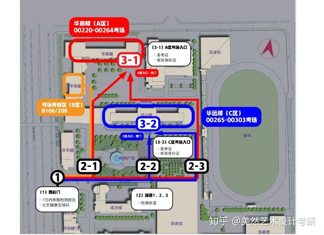 考试地点在清华大学校内的考生 只能从指定的唯一入校通道