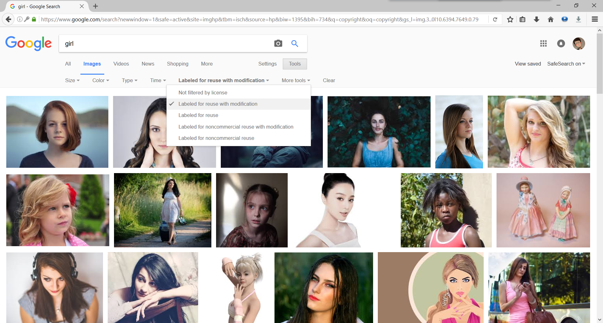 谷歌高级图片搜索中的使用权限可信吗是否真的没有版权问题