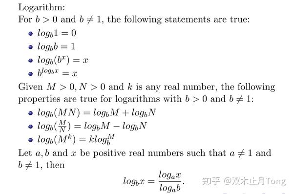 数”你好看】对数运算(Logarithm) - 知乎