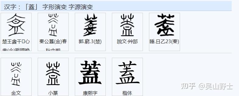 “盖”和“蓋”这两个字有何区别? - 知乎
