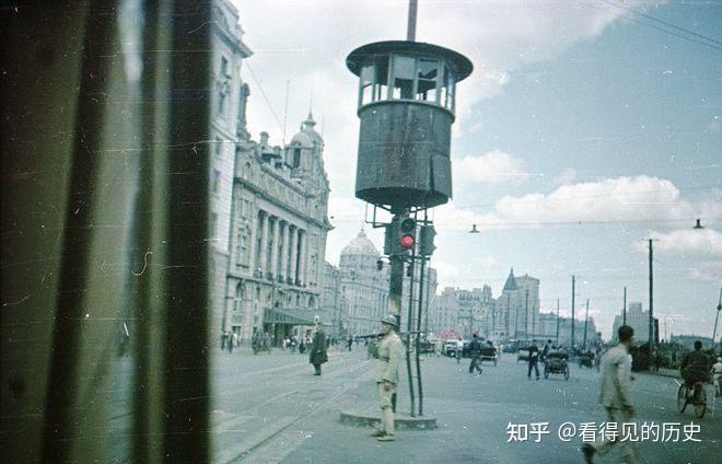 彩色老照片 苏联摄影师拍摄的1950年上海 好一派繁荣景象