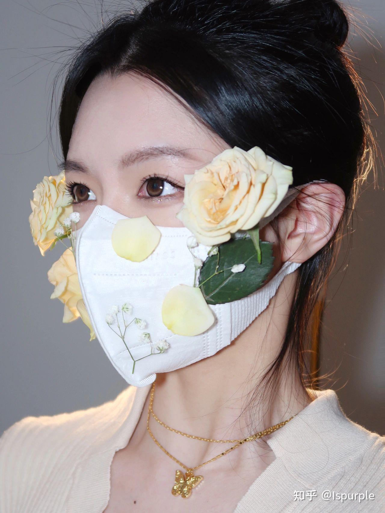 创意妆容分享春日氛围版口罩妆