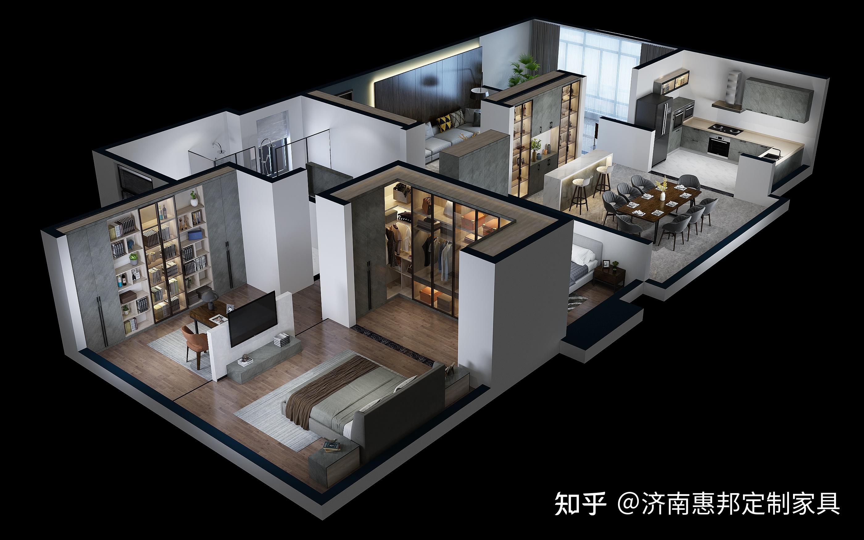 时下流行的n种全屋定制家具设计方案