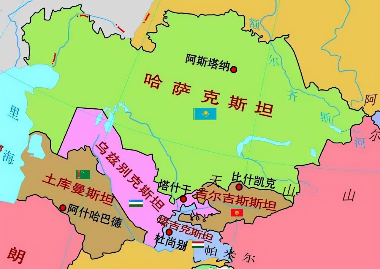 中亚是指哪些国家图片