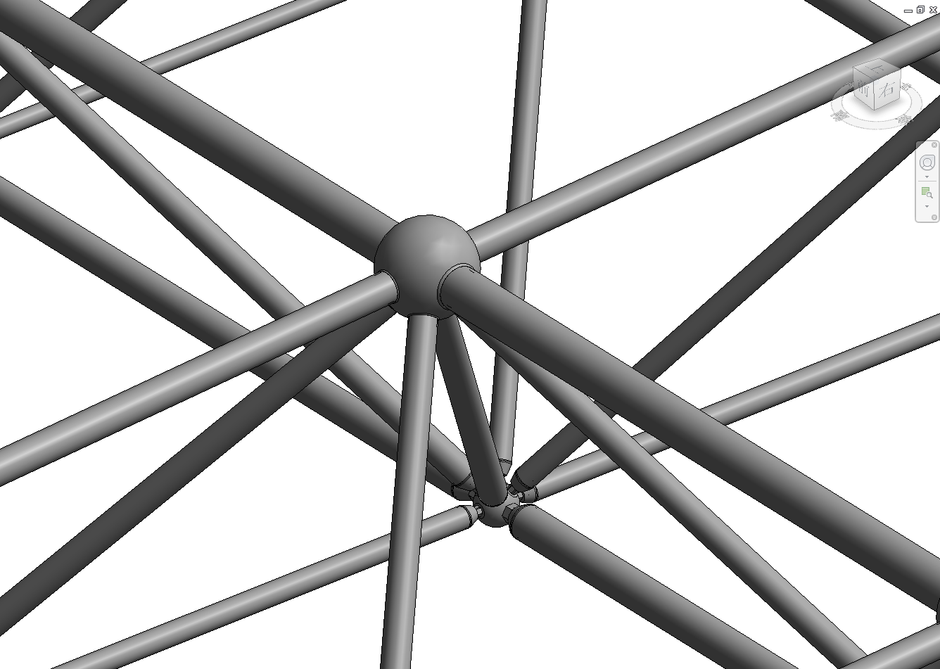 如何利用revit建立空间网架模型