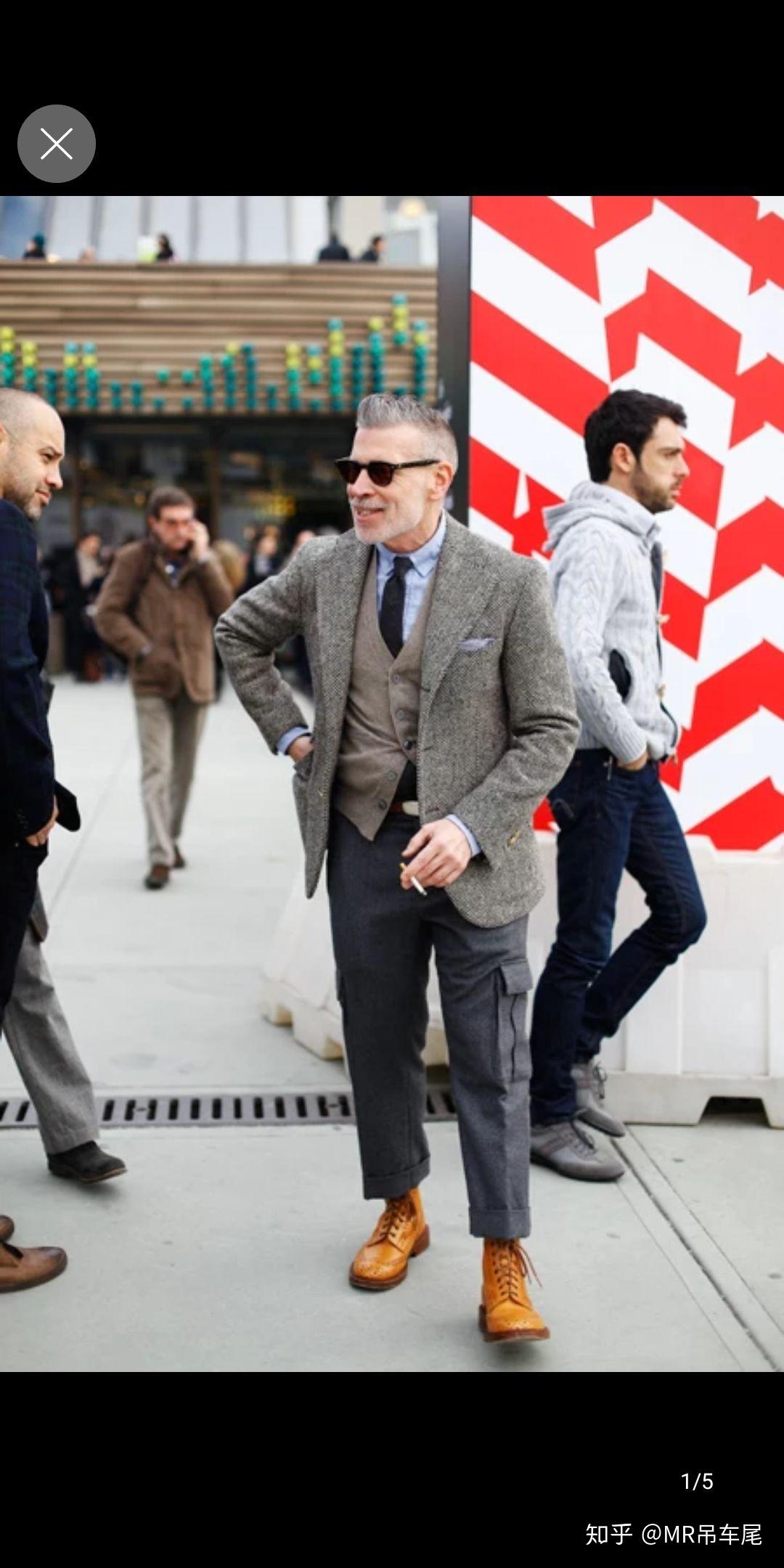 西装搭配工装裤帅不帅