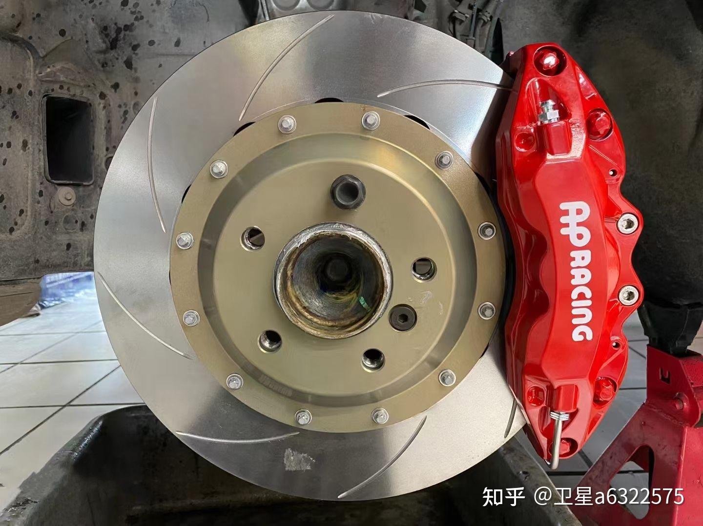 宝马3系刹车改装ap9040大六卡钳搭配355划线盘