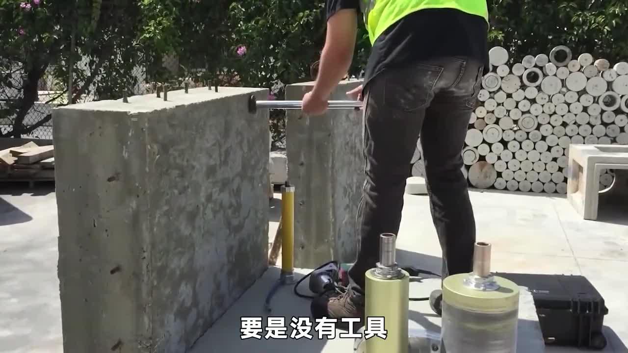 8mm钻头的冲击钻,怎么在瓷砖和瓷砖后的水泥墙上打出16mm的孔塞膨胀