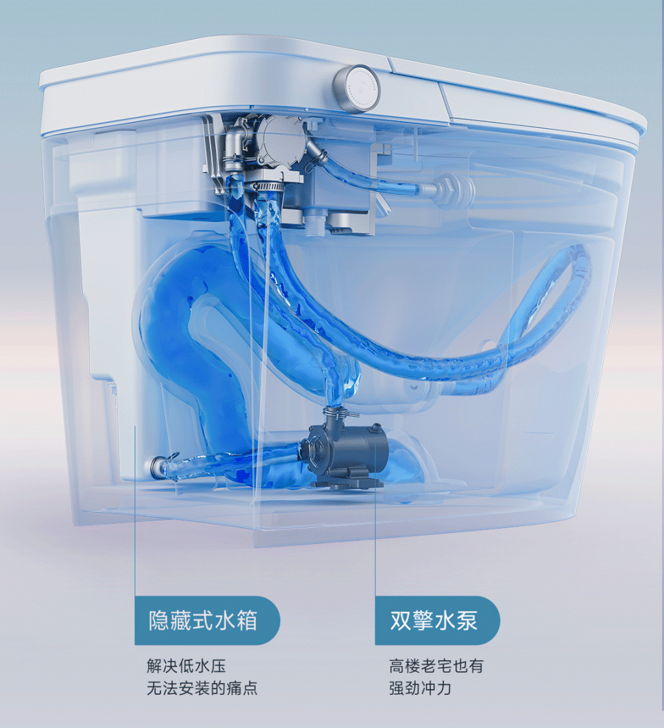 不用测水压小米有品智米无水压限制智能马桶正在热销