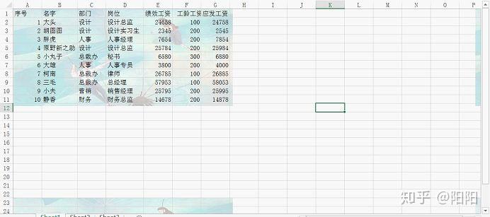 Excel教程:2招玩转表格背景图 - 知乎