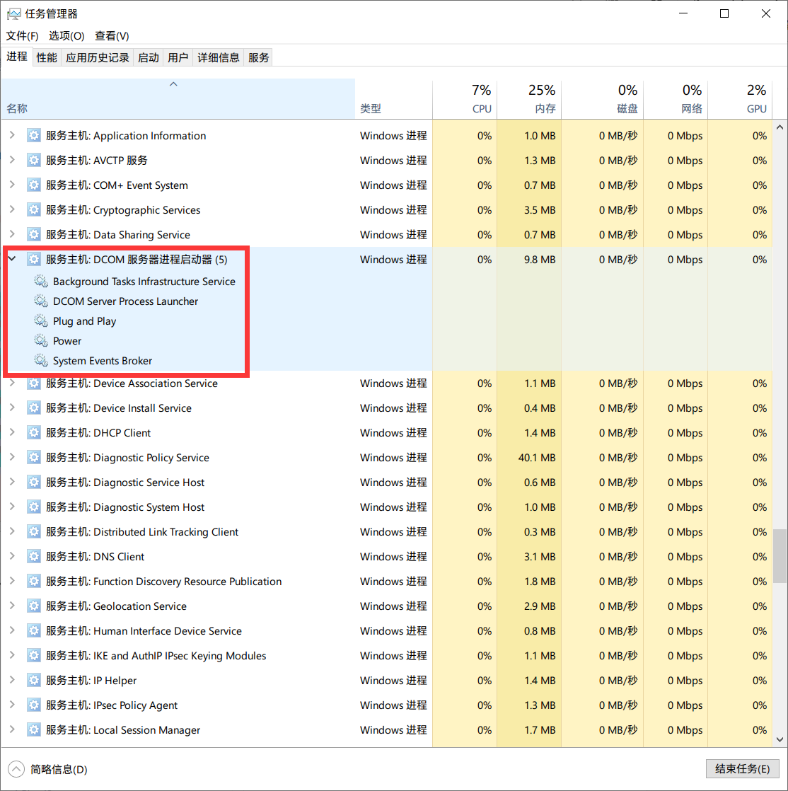 Win11 dcom 5 cpu 