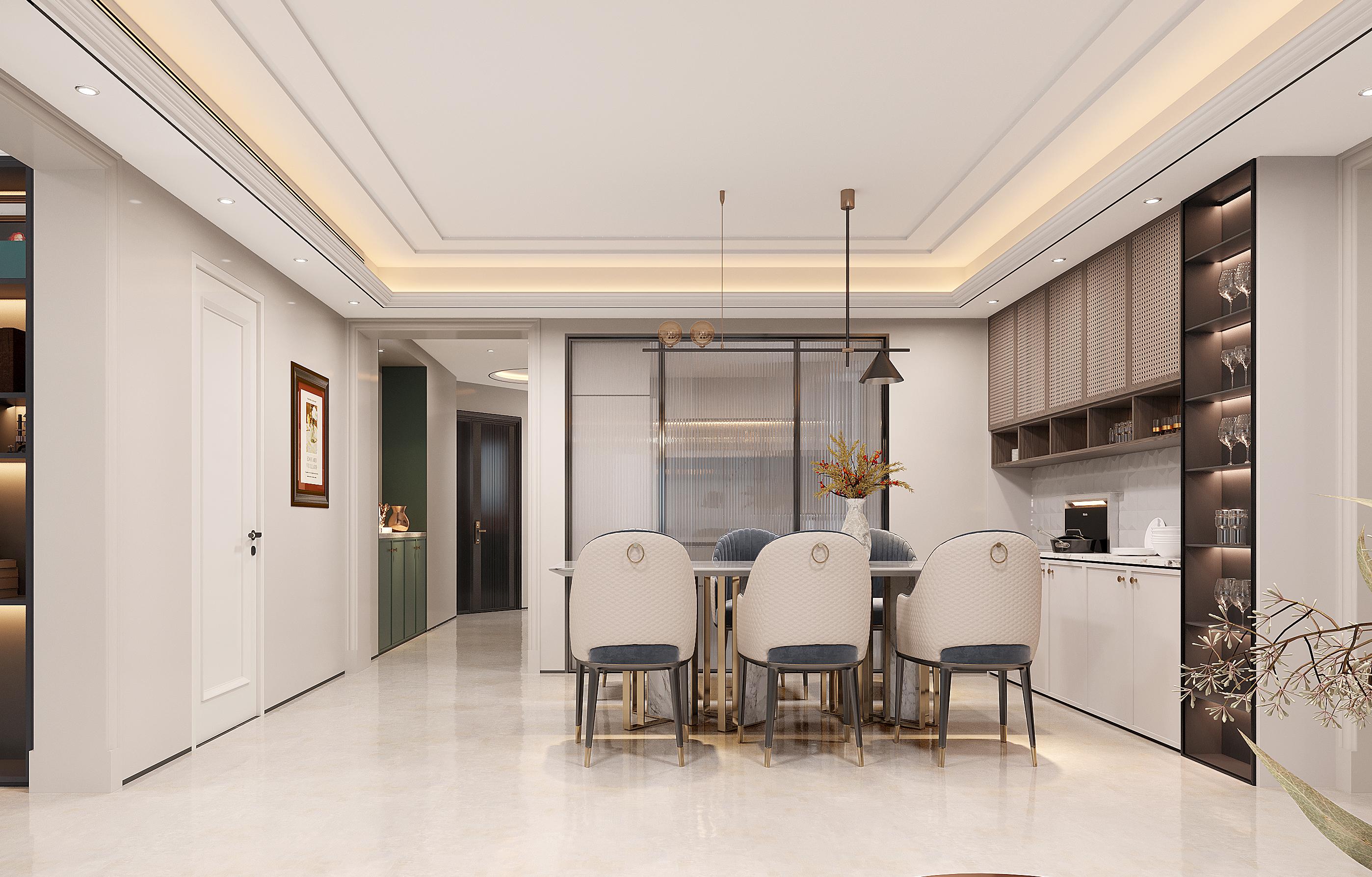 御景华府160平米意式轻奢风格设计