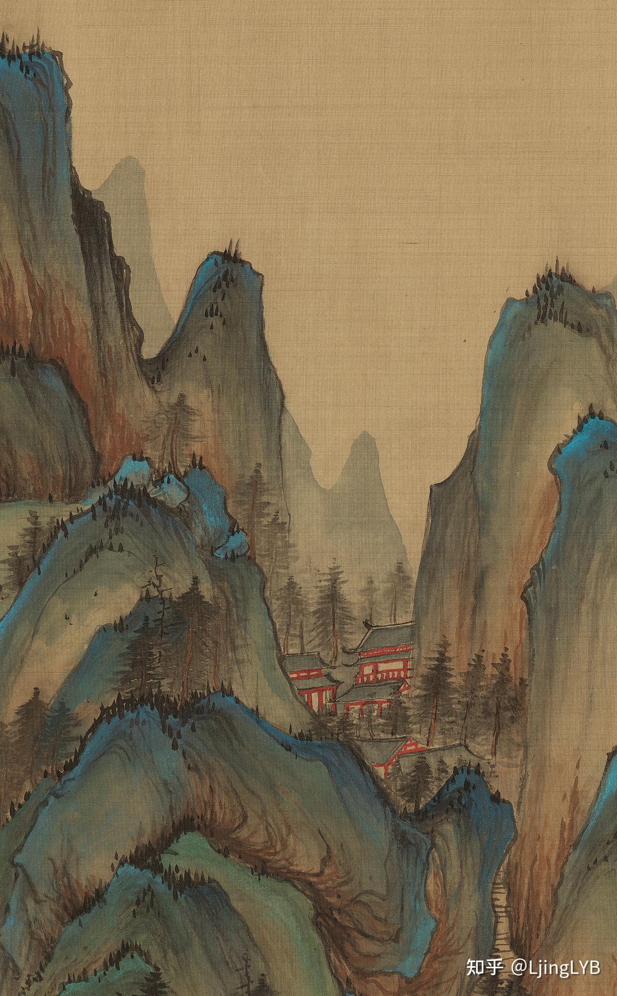 杨青辞中国画作品春山飞瀑图入选千竹书院精品拍卖专场