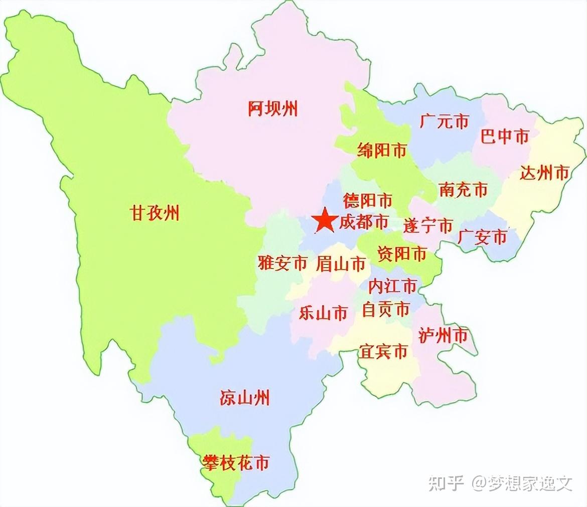 四川各大学位置分布图图片