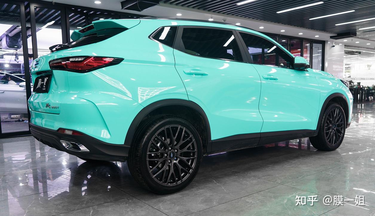 这款改色你心动了吗长安欧尚x5膜一姐水晶蒂芙尼蓝