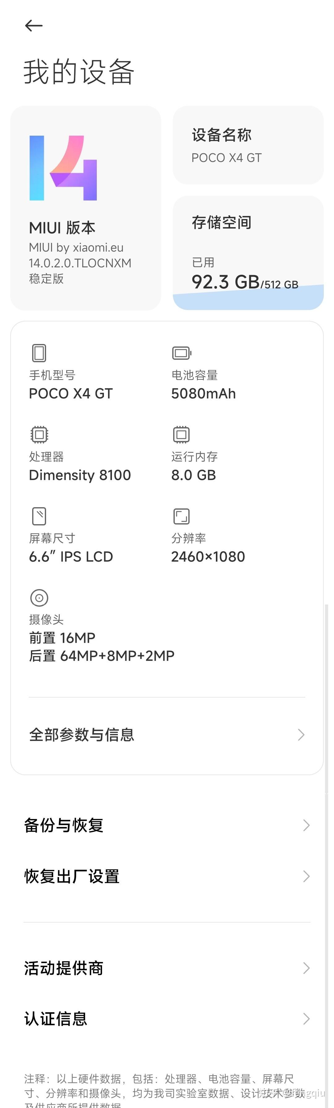 Eu miui 