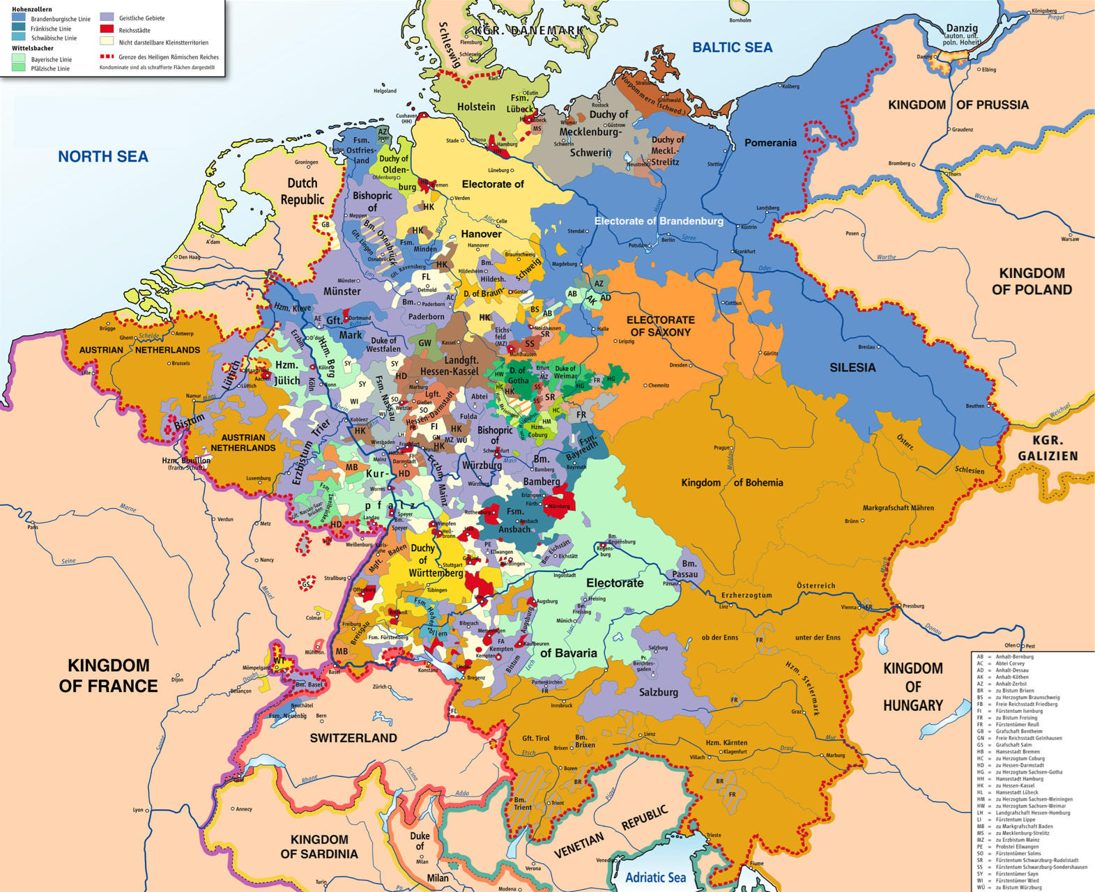 奥地利行政区域图 - 奥地利地图 - 地理教师网