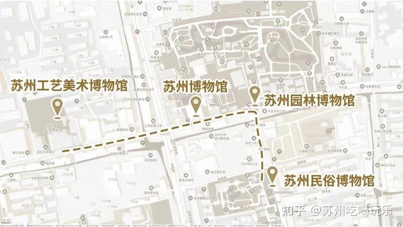 苏州博物馆参观路线图图片