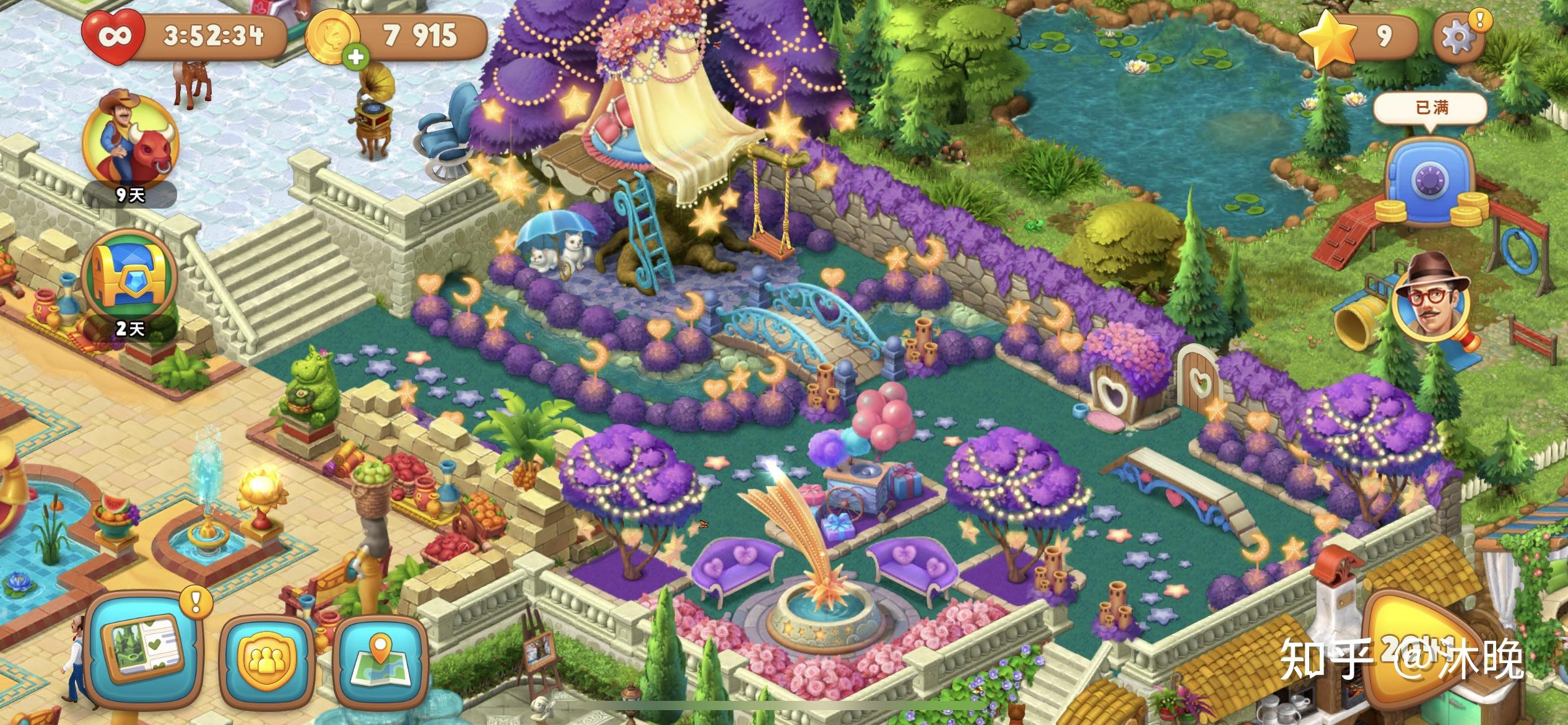 把梦幻花园全部区域修完是什么感觉