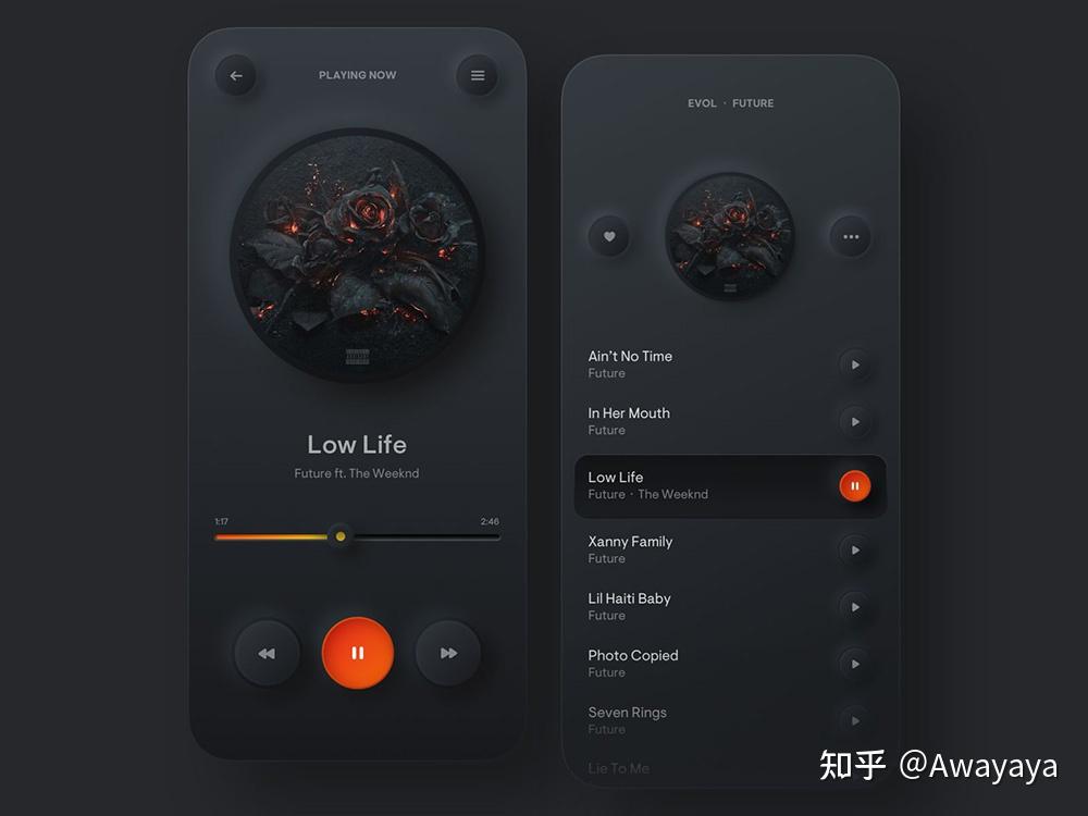 设计灵感|音乐播放器App界面如何设计? - 知乎