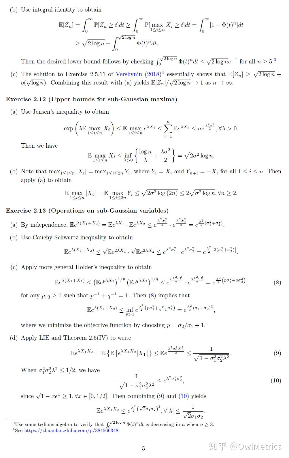 Wainwright高维统计学Chapter 2 [Solutions] 知乎