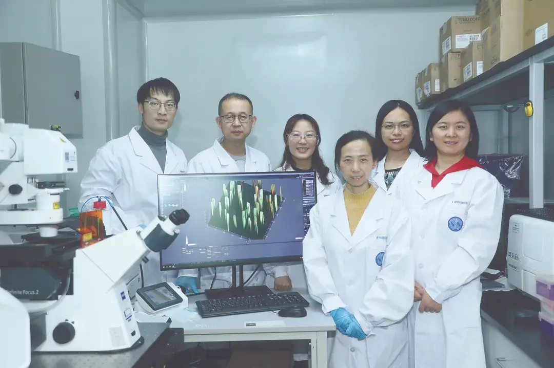 刘光慧(左二)团队 课题组供图在今年10月国家"十三五"科技创新成就展