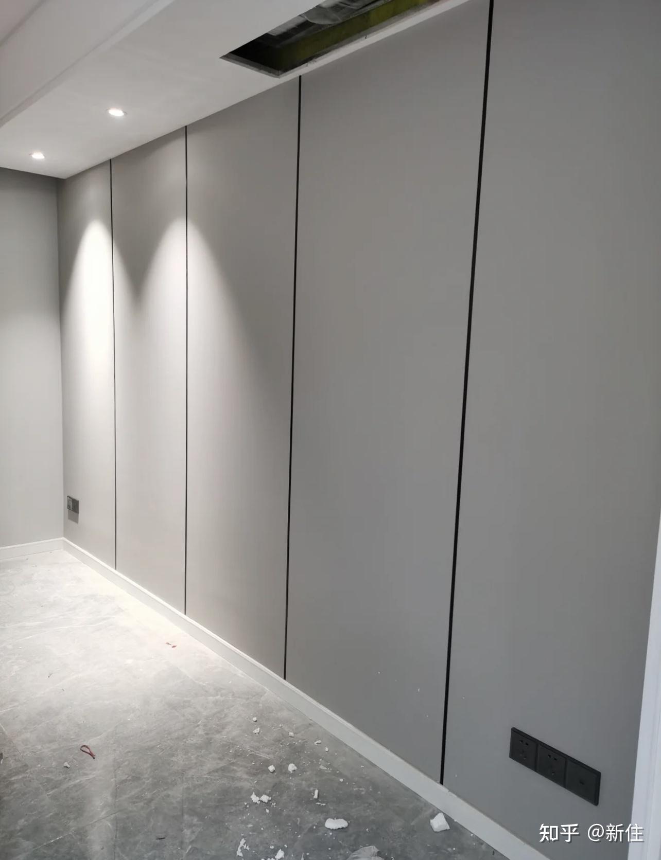 8,石膏板抽缝背景墙