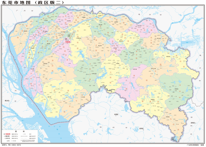 图文解读东莞市行政和地理(2023年高清地图)