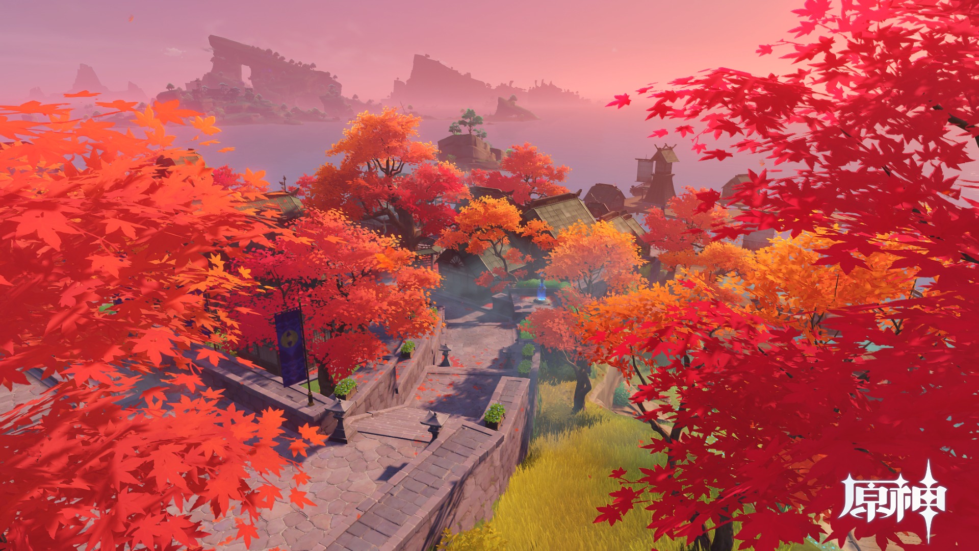 下的离岛曾是稻妻重要的对外通商口岸,曾几何时,环绕岛中的那棵大枫树