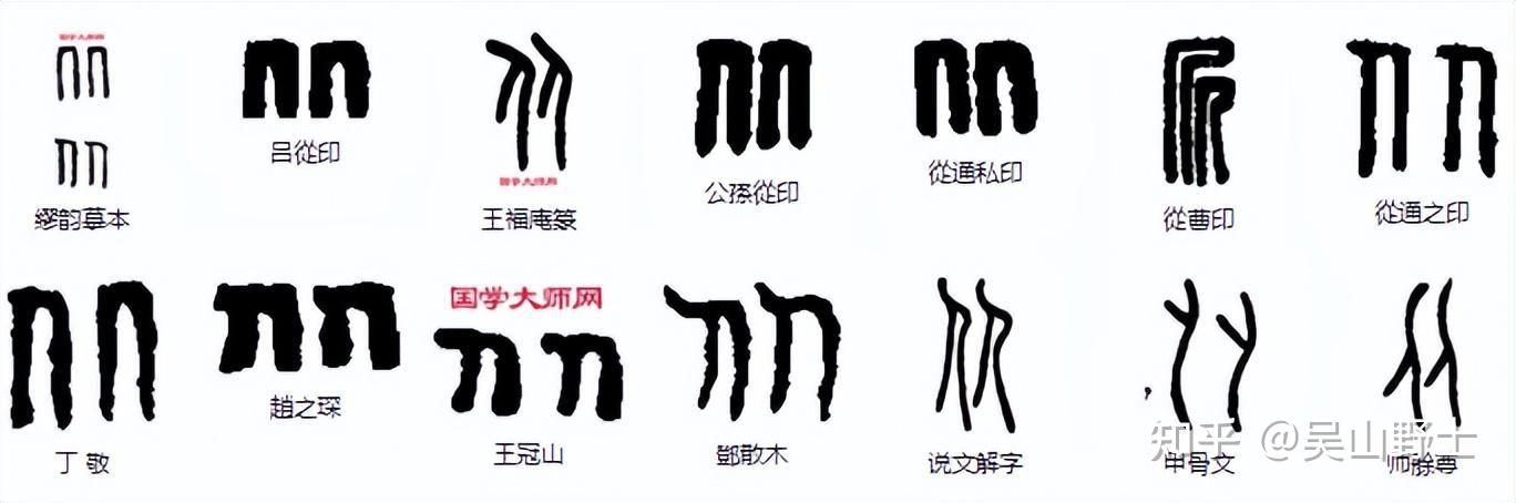 你知道“从、比、北、化”八个人表达了什么吗? - 知乎