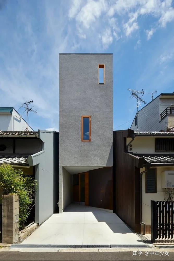 你看这场地它又窄又长塞个小房子进去吧8个狭长地块住宅设计