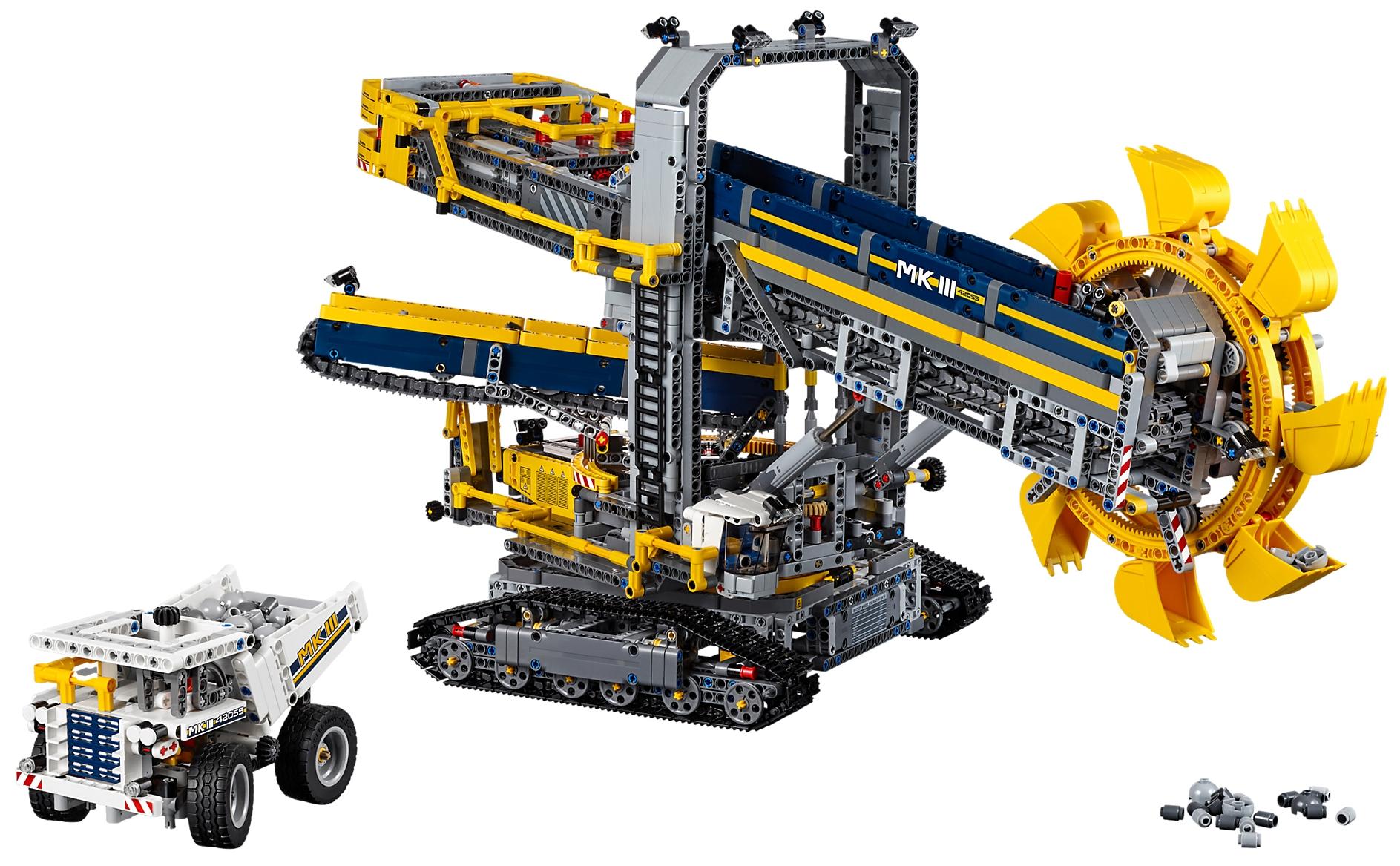 最大乐高科技套装42055斗轮式挖掘机