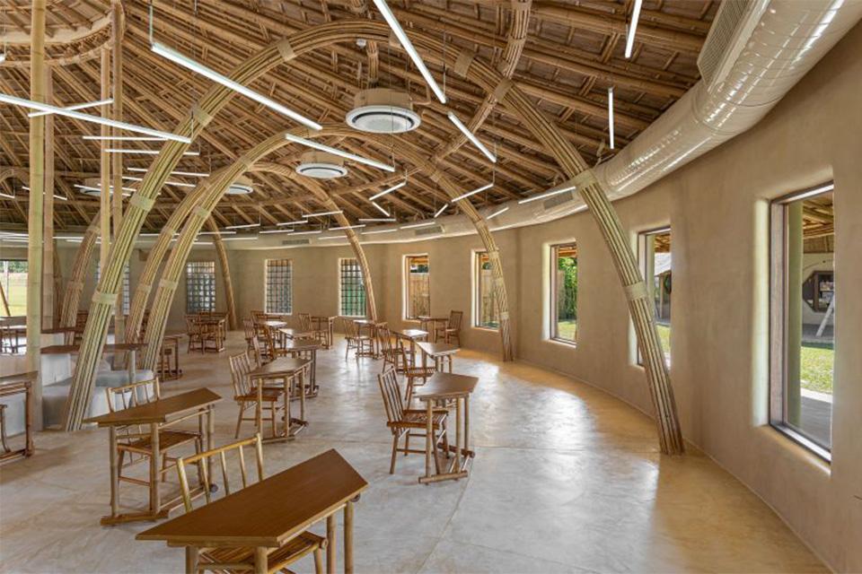 全球异型竹建筑双层竹屋顶图书馆 - 知乎