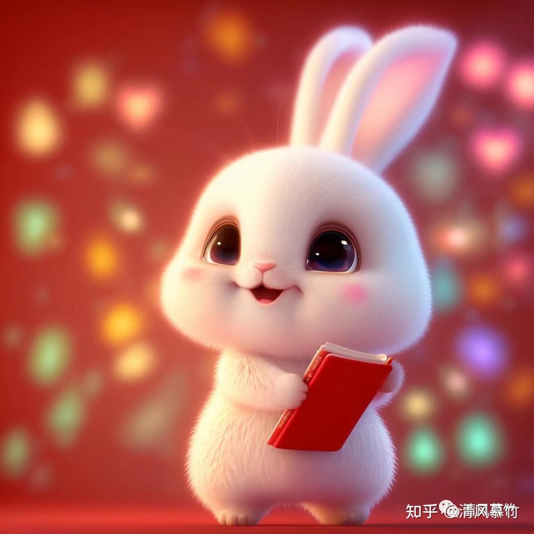 108只高清软萌卡通兔兔来了,瞬间治愈你的不开心!