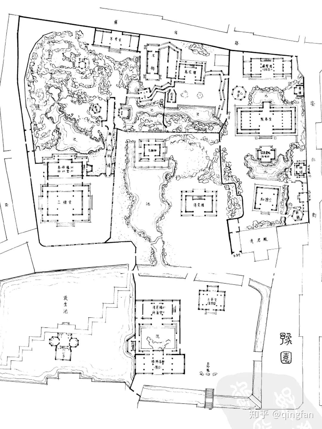 对比下来,留园的五峰仙馆隔成每个开间一个功能房间的,反而是特例.