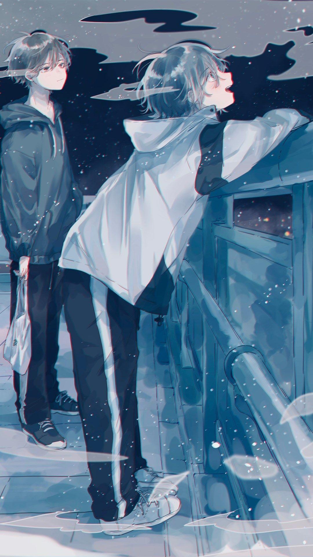 有没有深蓝色的壁纸呀复古or动漫的都可以