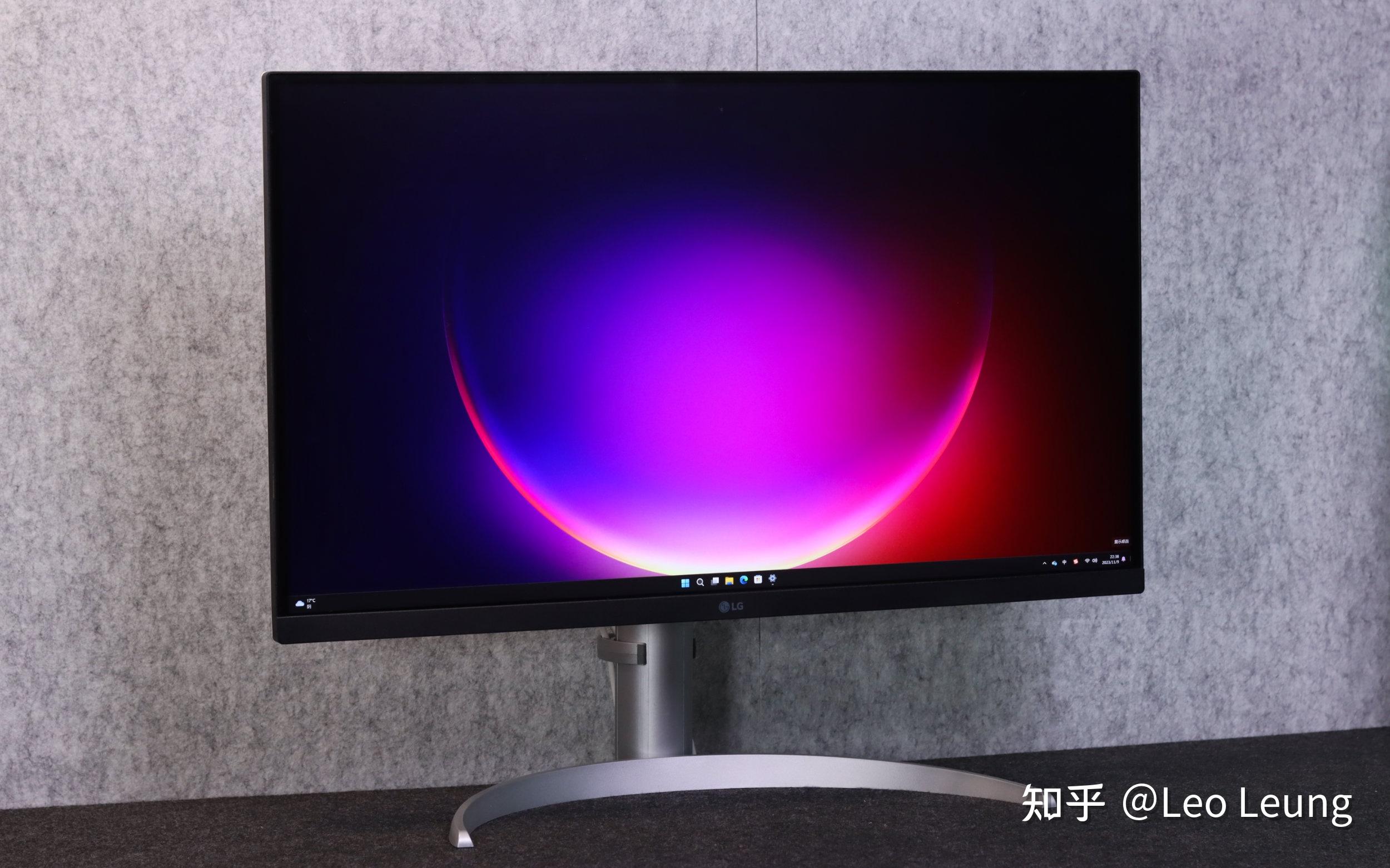 lg4knanoipsblack显示器27uq850w测评与lg硬件校准体验