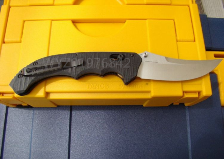 精美国蝴蝶benchmade860bedlam疯狂银色全刃弯折刀