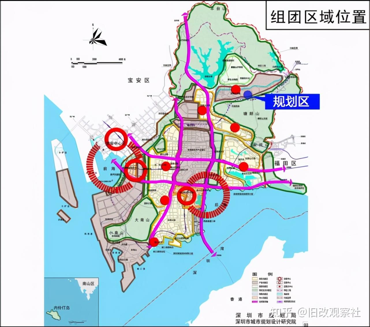 大學城片區擁有塘朗山,西麗水庫,高爾夫俱樂部,野生動物園等自然資源