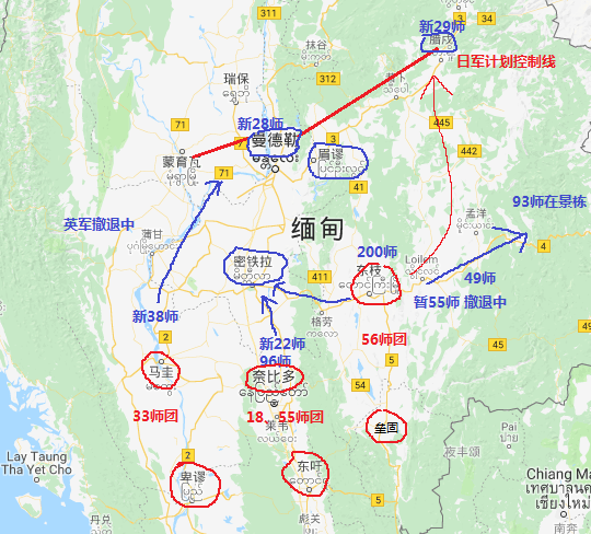 缅甸东枝地图高清图图片