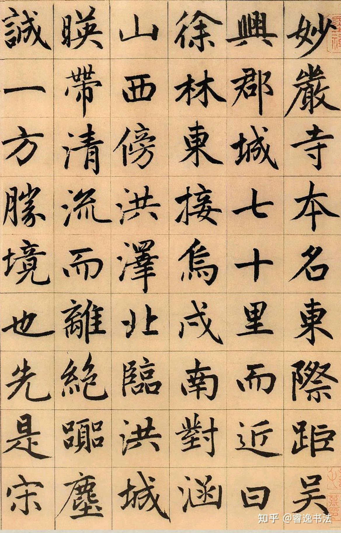 楷书与行草书结字取势的不同 - 知乎