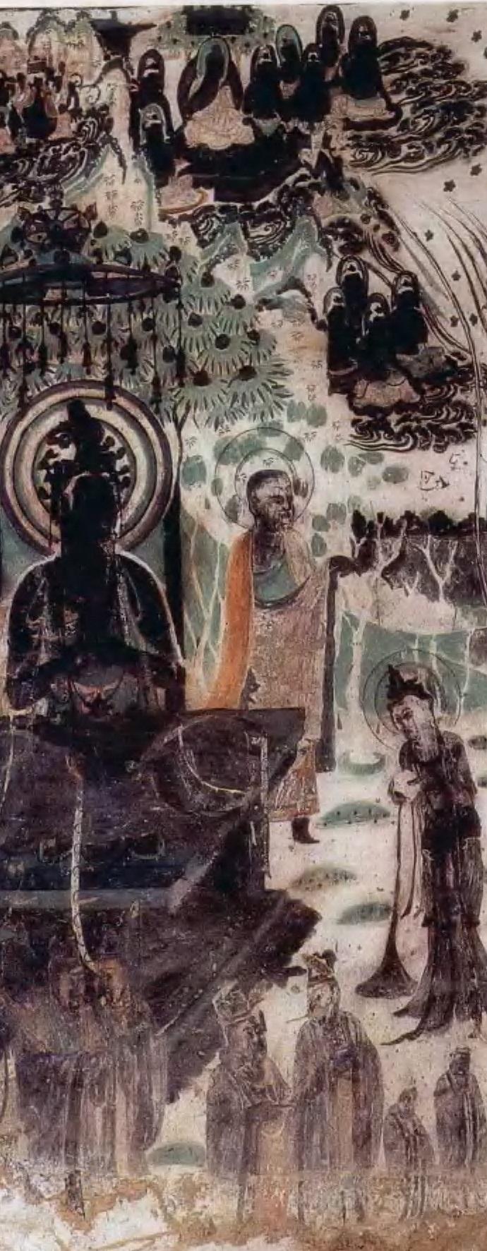 【神游千年,大美敦煌】初唐-335窟:维摩诘经变、劳度叉斗圣变【多图】 - 知乎