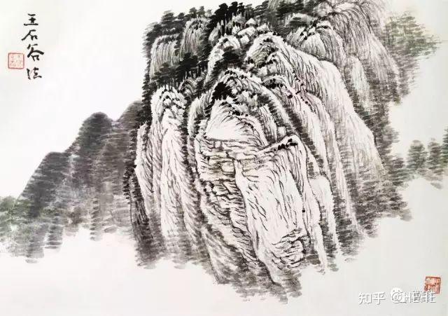 书画 | 历代名家经典画石皴法的运用图解,太全太详细了! - 知乎